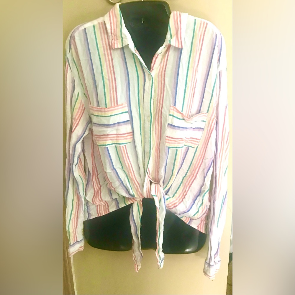 EXCELLENT & SO COOL AND COMFY! SO TIE FRONT TOP!
